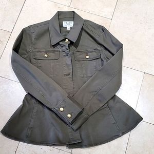 Frame denim peplum jacket